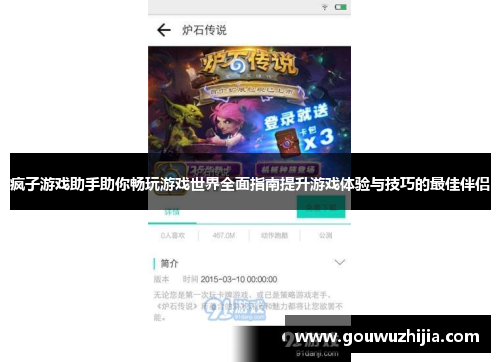 疯子游戏助手助你畅玩游戏世界全面指南提升游戏体验与技巧的最佳伴侣